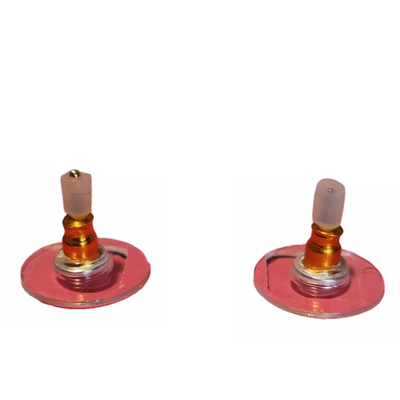 Betsey Johnson Orange cocktail Earrings - Picture 3 of 3